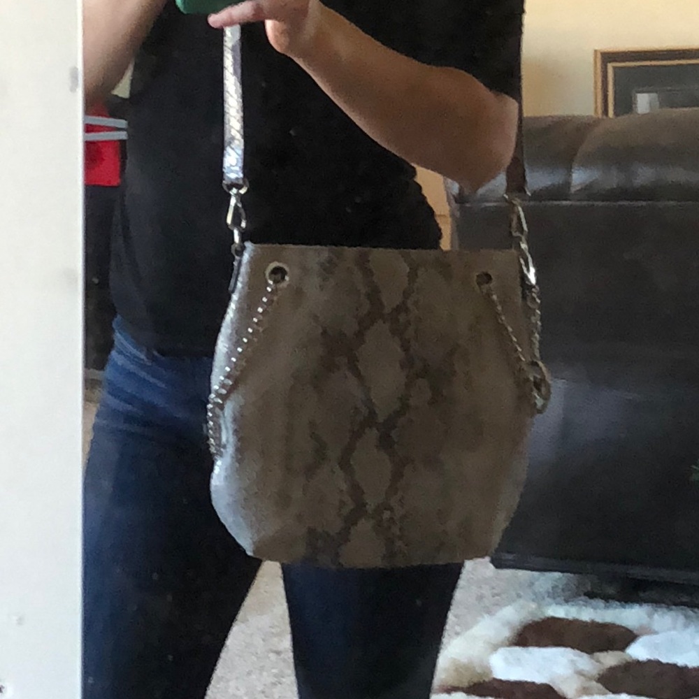 MK snakeskin crossbody purse